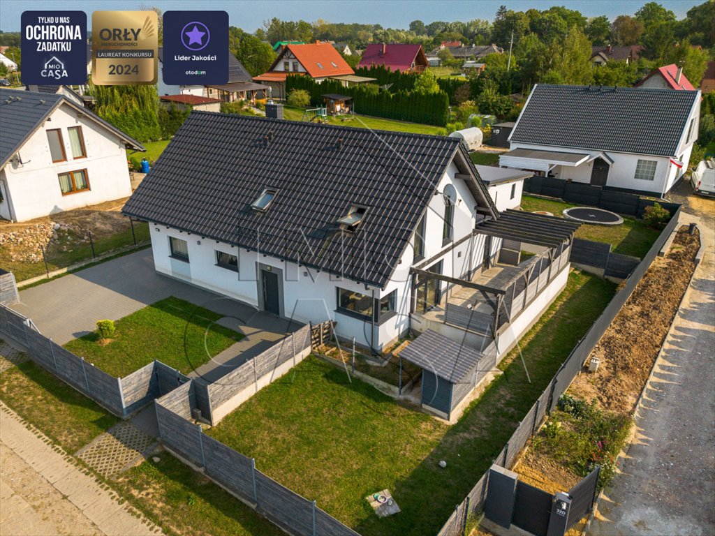 Nowoczesny dom dwupokoleniowy 170 m² z garażem i ogrodem Grabiny-Zameczek, Rycerska  170m2 Foto 1