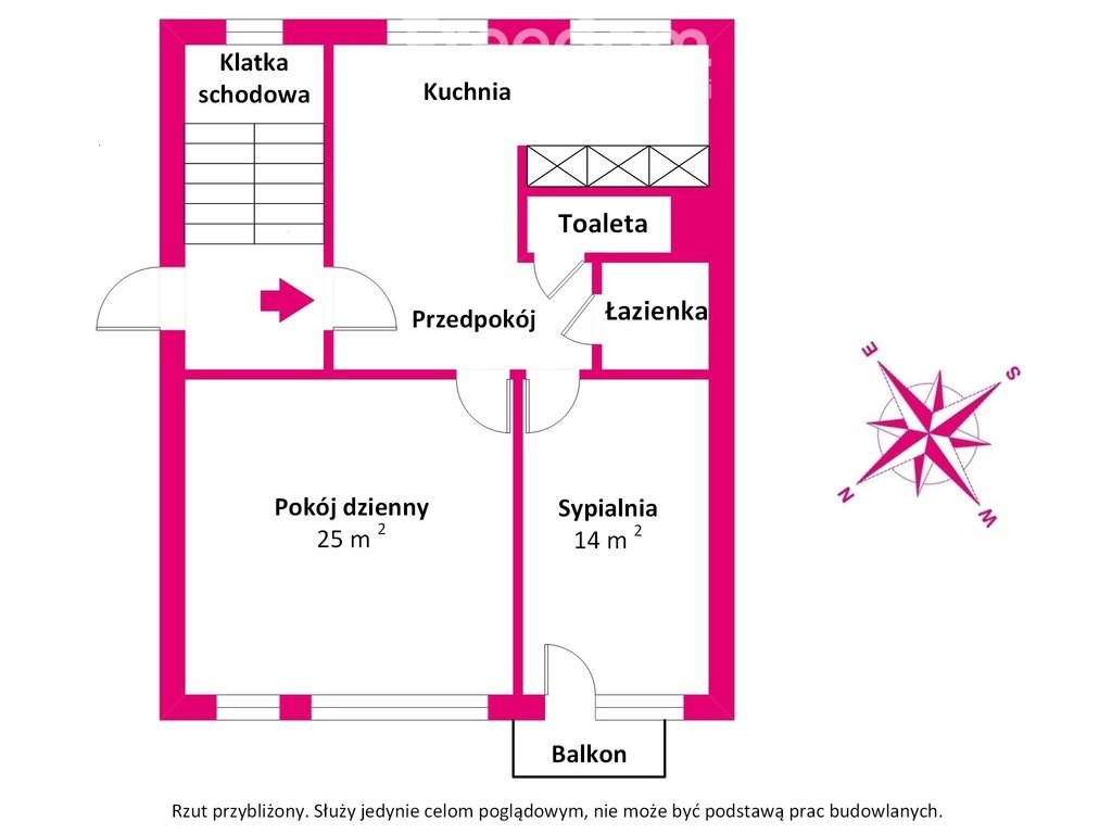 Mieszkanie dwupokojowe na sprzedaż Zduńska Wola, Marii Skłodowskiej-Curie  62m2 Foto 13