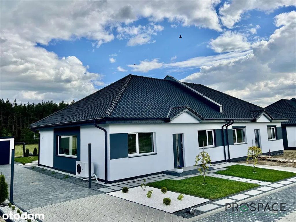 Nowoczesny dom bliźniak z pompą ciepła i dużym doświetleniem Świdnica  90m2 Foto 1