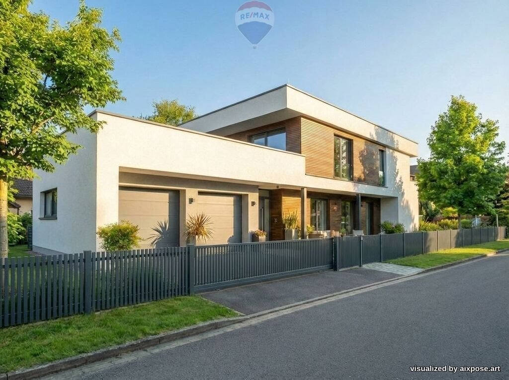 Nowoczesny dom 278 m² z tarasem i garażem w Zabrzegu Zabrzeg  277m2 Foto 1