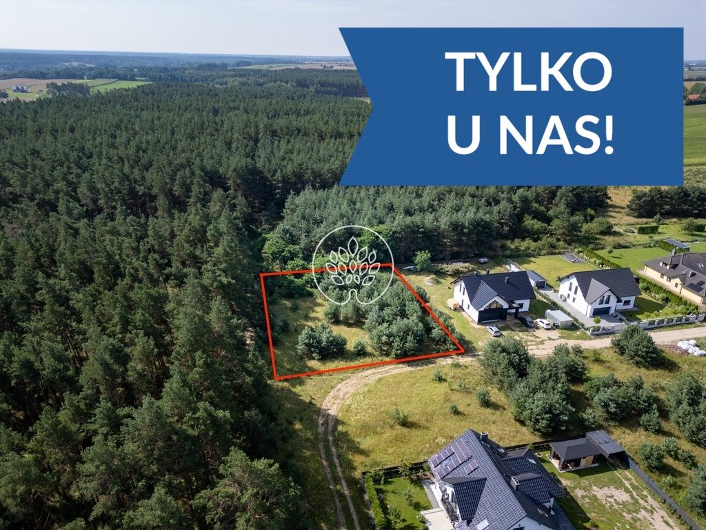 Sprzedam działkę 1910 m² z lasem i mediami w Gościeradzu Gościeradz  1 910m2 Foto 1