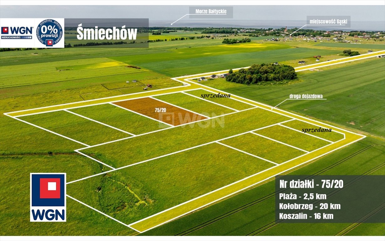 Działka inwestycyjna na sprzedaż Śmiechów, Śmiechów  3 002m2 Foto 2