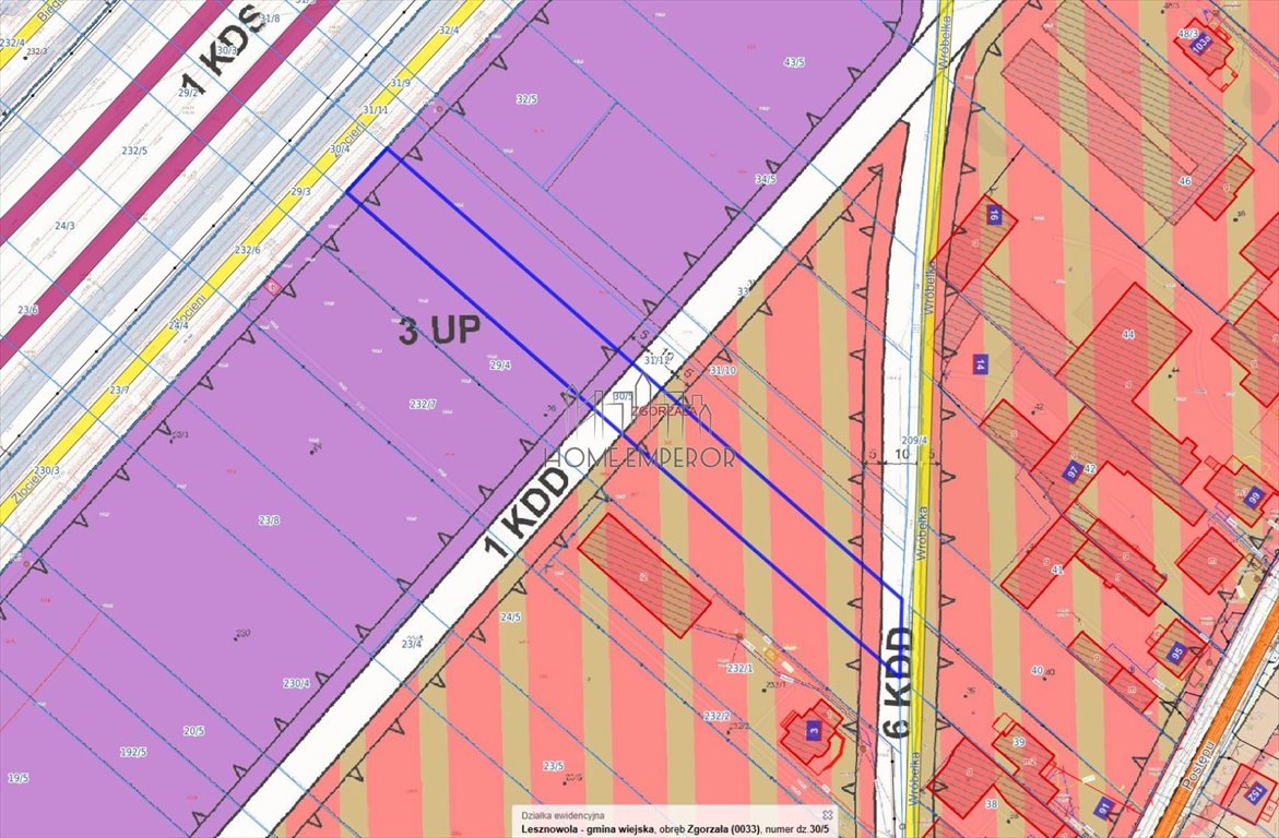 Działka 2788 m² pod przemysł i usługi, media przy granicy Zgorzała, Złocieni  2 788m2 Foto 1