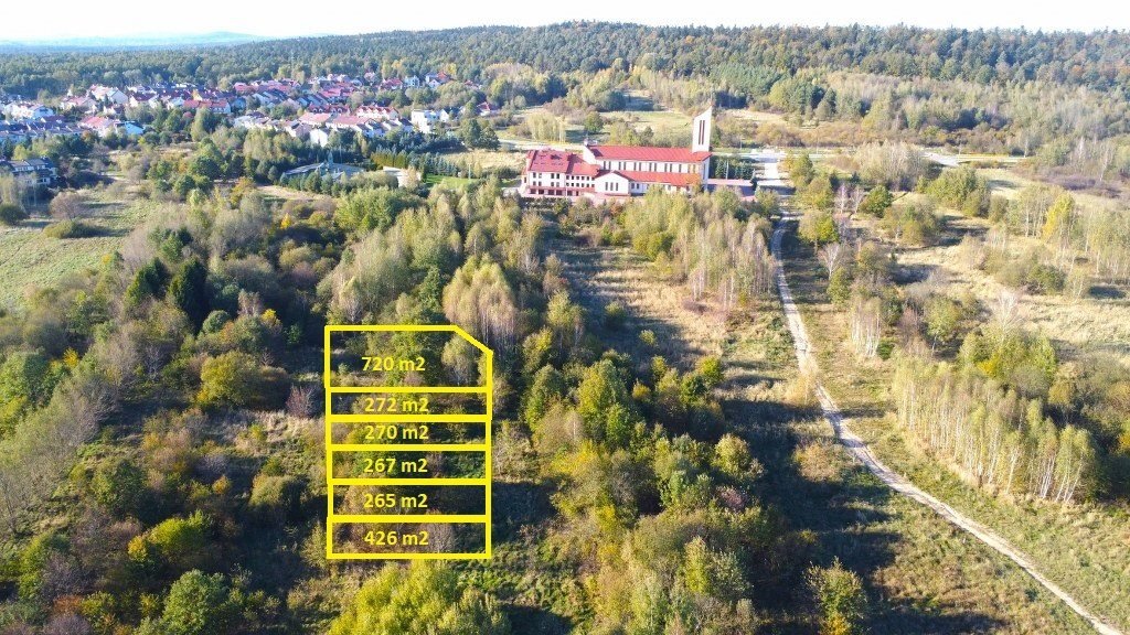 Działka budowlana 265 m² w Dąbrowie, media w zasięgu Kielce, Dąbrowa  265m2 Foto 1