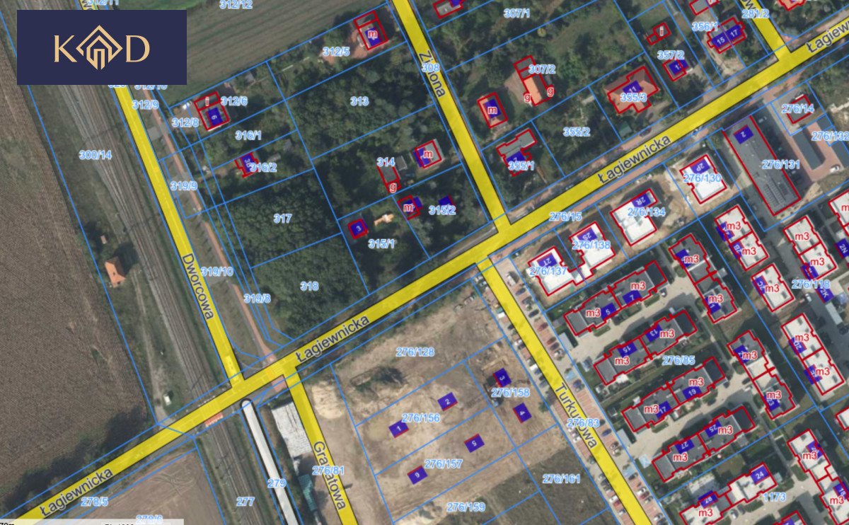 Działka budowlana na sprzedaż Złotniki, Łagiewnicka  1 025m2 Foto 1