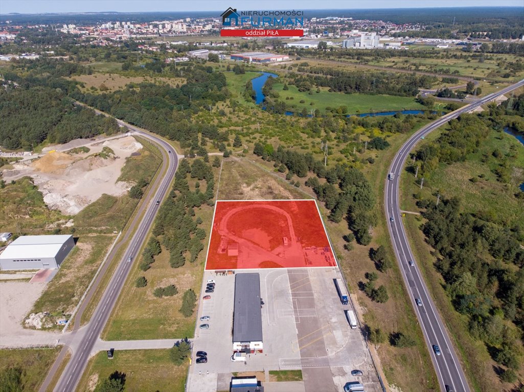 Działka inwestycyjna 4771 m² przy obwodnicy Piła (blisko prestiżowych firm) Piła  4 771m2 Foto 1