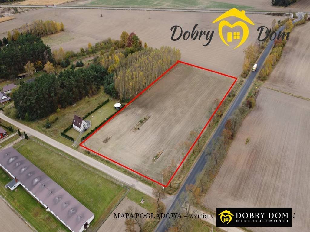 Działka 1,33 ha przy drodze asfaltowej w Ancuty - media w drodze Ancuty  13 300m2 Foto 1