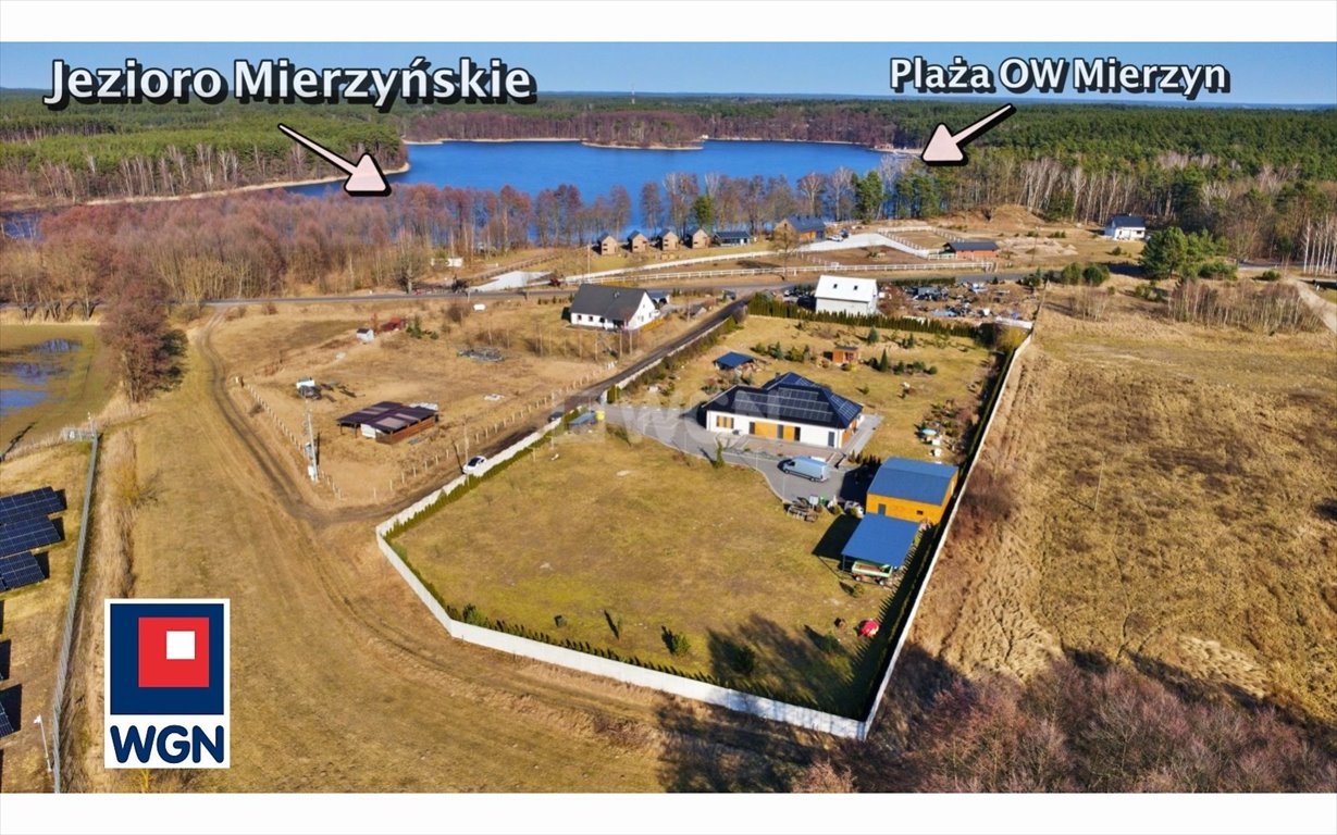 Przestronny dom z garażem 2-stanowiskowym nad jeziorem Mierzyńskim Mierzyn, Międzychód, Mierzyn 1E  201m2 Foto 1