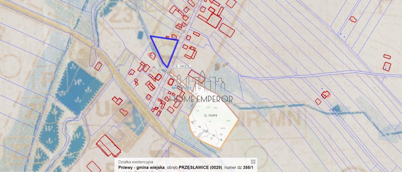 Działka budowlana na sprzedaż Przęsławice  2 300m2 Foto 1