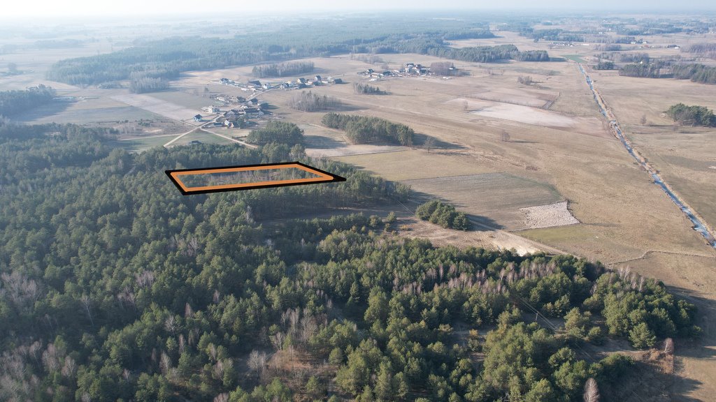 Działka leśna 1,17 ha z ziemią rolną, blisko rzeki Szkwa Golanka  11 700m2 Foto 1
