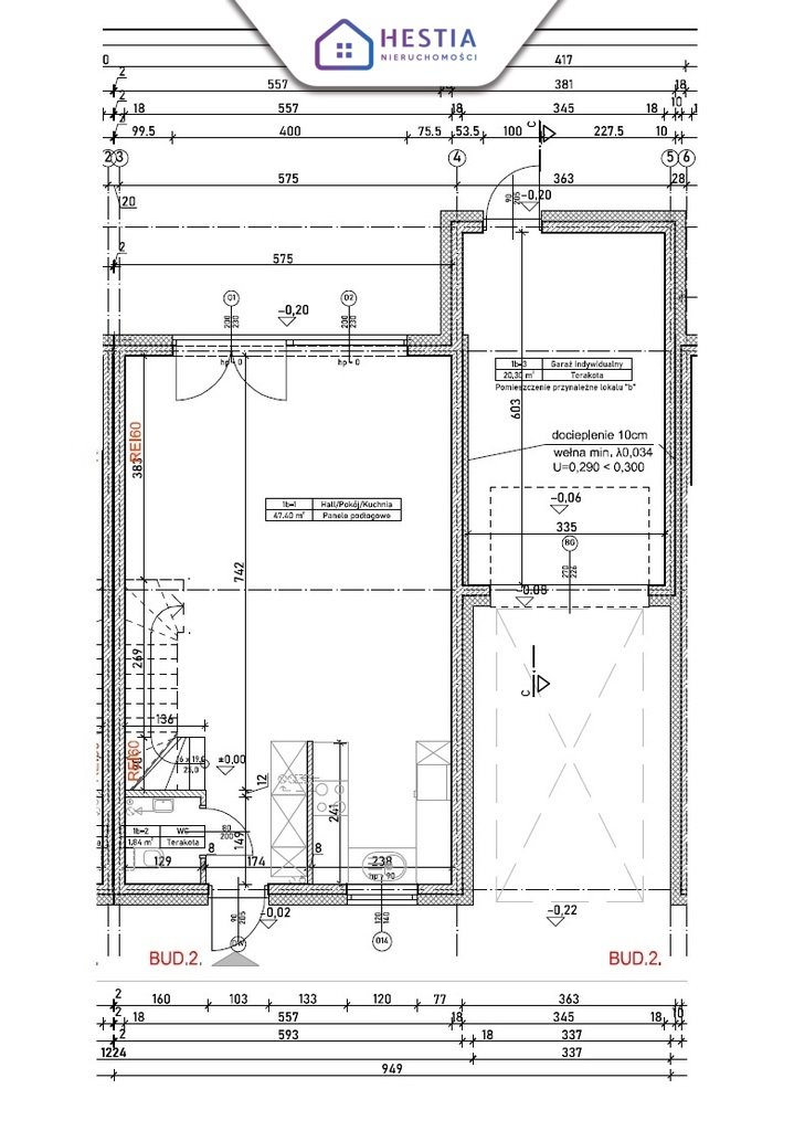Nowoczesny dom 93 m2 z ogrzewaniem podłogowym i pompą ciepła Szczecin, Bukowo  93m2 Foto 1