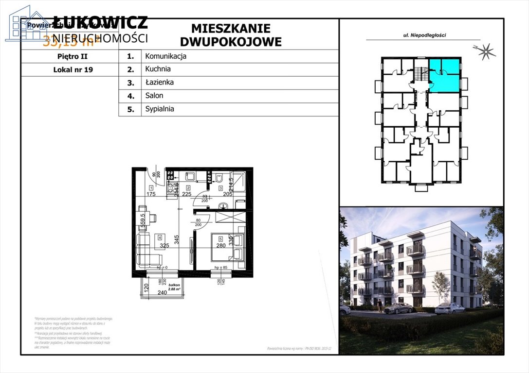 Mieszkanie trzypokojowe na sprzedaż Czechowice-Dziedzice  33m2 Foto 2