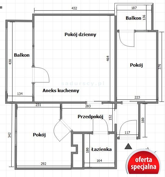 Mieszkanie trzypokojowe na sprzedaż Kraków, Podgórze Duchackie, Wola Duchacka, Jana Sas-Zubrzyckiego  47m2 Foto 3