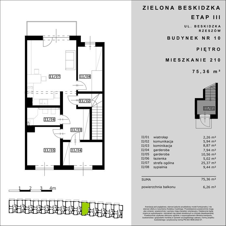 Mieszkanie czteropokojowe  na sprzedaż Rzeszów, Zwięczyca  75m2 Foto 11