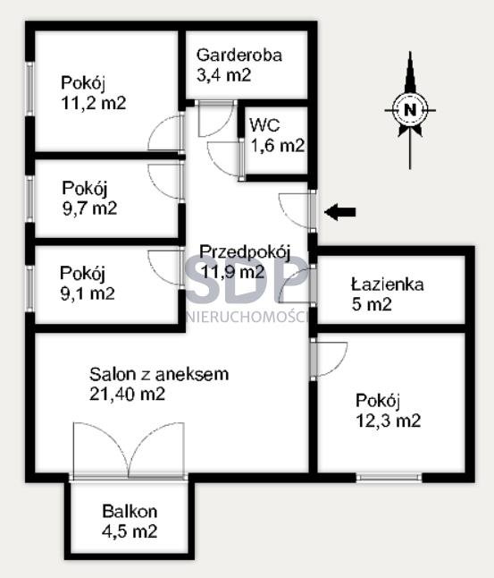 Mieszkanie na sprzedaż Wrocław, Fabryczna, Wiejska  86m2 Foto 7