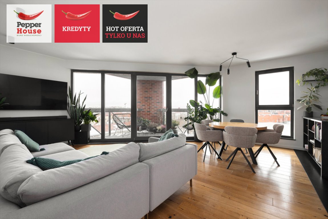 Nowoczesny apartament 3 pok. z panoramicznym widokiem i miejscem garażowym Gdańsk, Wrzeszcz, Joachima Lelewela  73m2 Foto 1