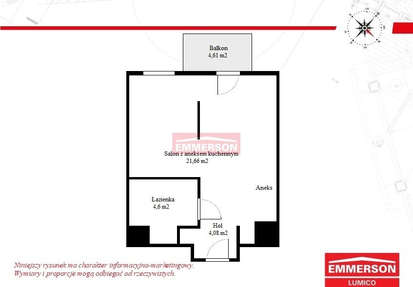 Mieszkanie dwupokojowe na sprzedaż Kraków, Podgórze  30m2 Foto 3