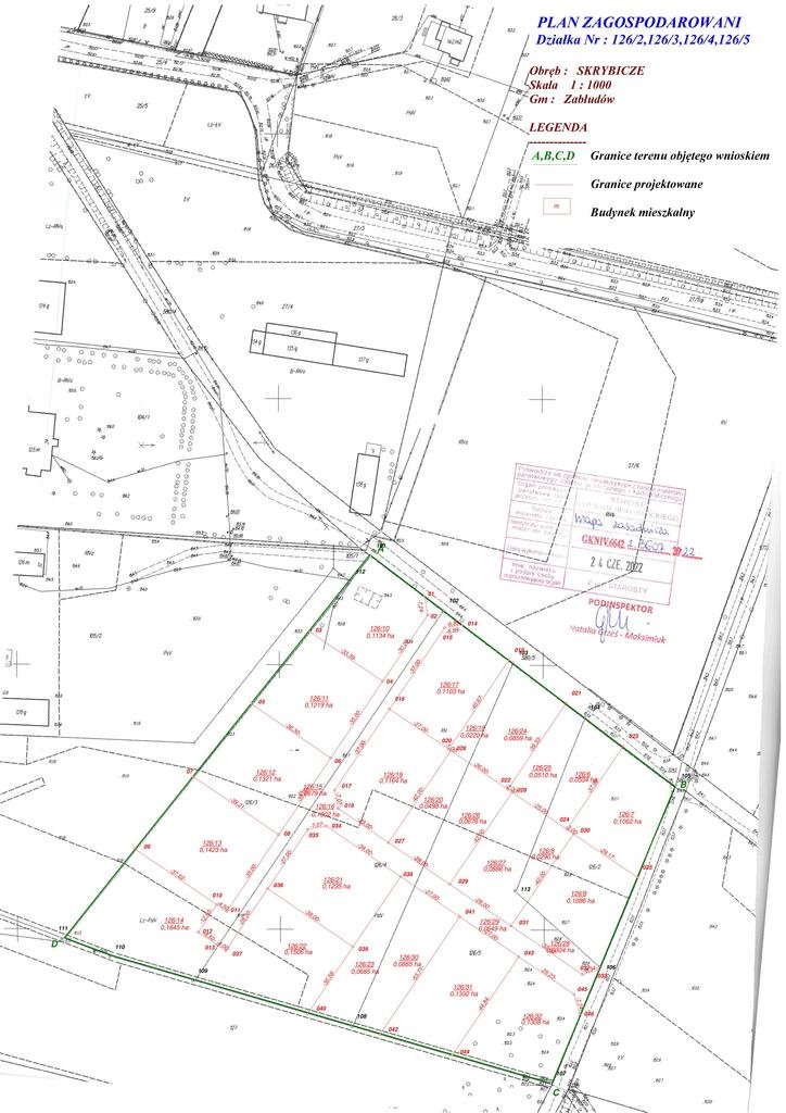 Działka inna na sprzedaż Skrybicze  1 044m2 Foto 2
