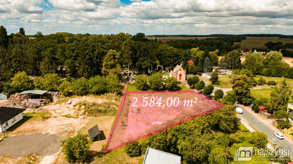 Działka 2584 m² z warunkami na 5 domów w Dobrej - polecam! Dobra, Centrum  2 584m2 Foto 1