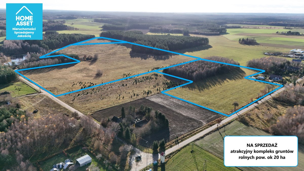 Duża działka rolna 19,96 ha przy S6 z potencjałem inwestycyjnym Dąbrówno  199 658m2 Foto 1