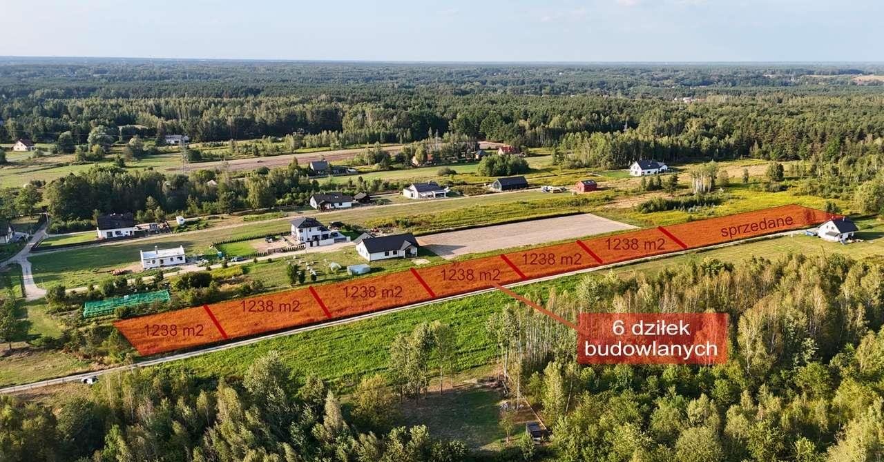 Działka budowlana na sprzedaż Wola Ducka  1 238m2 Foto 1
