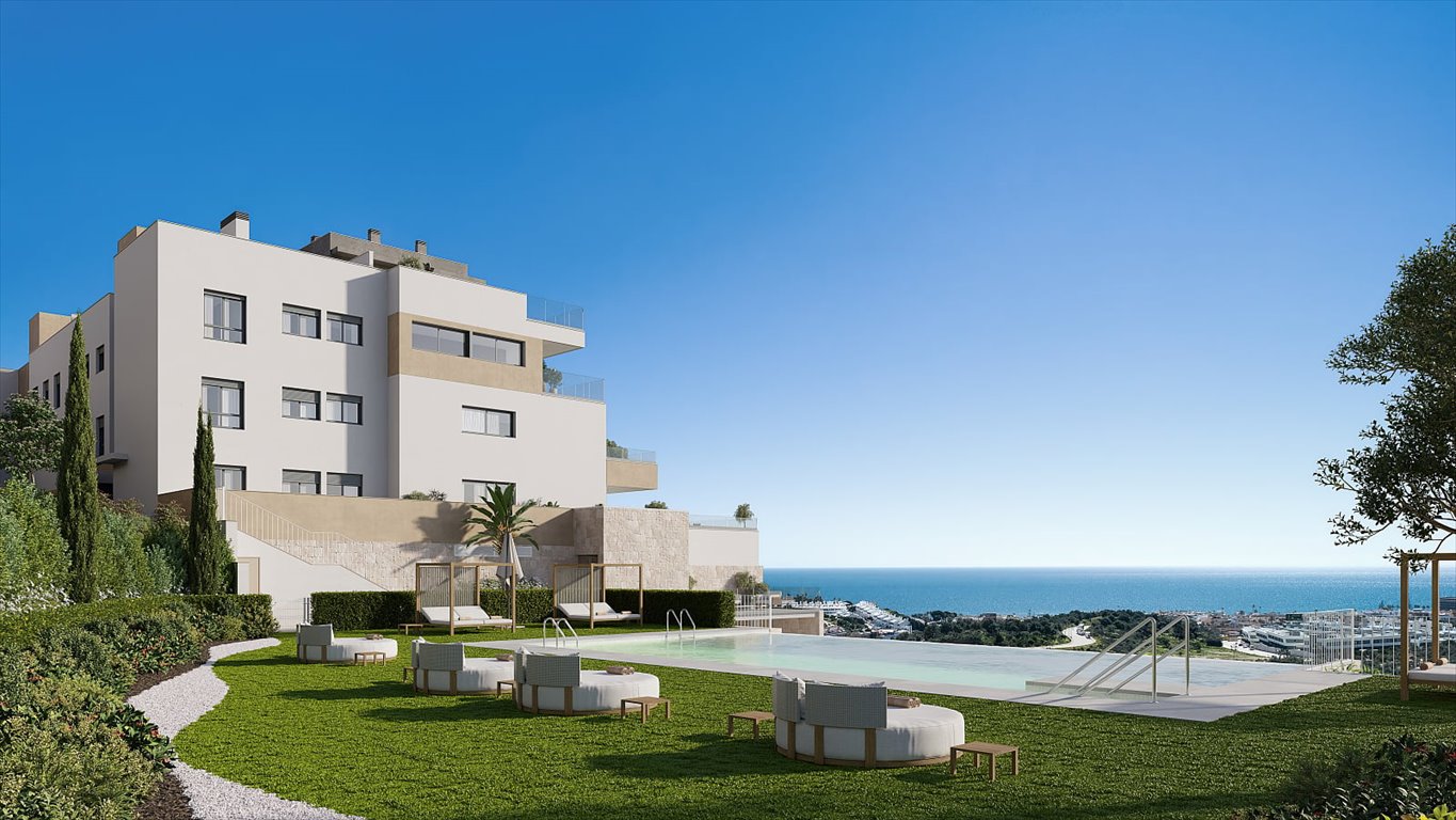 Apartament z widokiem na morze i tarasami w La Cala de Mijas Hiszpania, La Cala de Mijas, La Cala de Mijas, Mijas, Málaga  90m2 Foto 1
