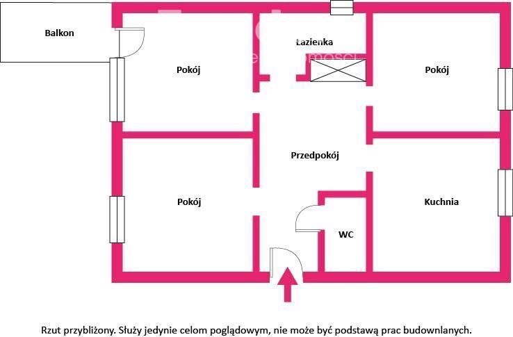 Mieszkanie trzypokojowe na sprzedaż Brzeg, Ofiar Katynia  57m2 Foto 12