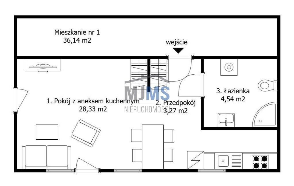 Kawalerka na sprzedaż Swarzewo, Różana  36m2 Foto 7