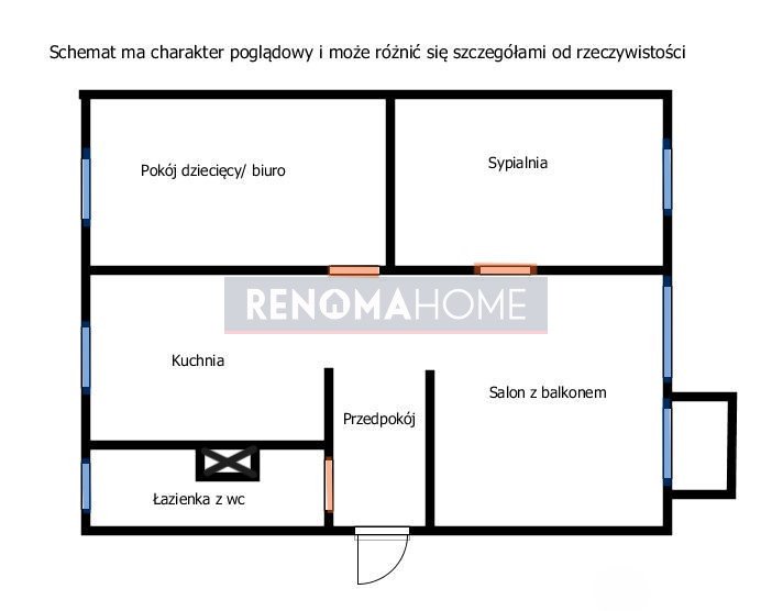 Mieszkanie trzypokojowe na sprzedaż Wałbrzych, Piaskowa Góra  54m2 Foto 12