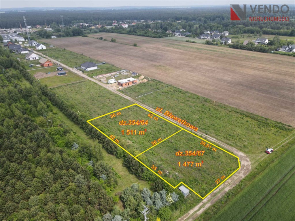 Działka budowlana na sprzedaż Kobylnica, Bławatkowa  1 515m2 Foto 1