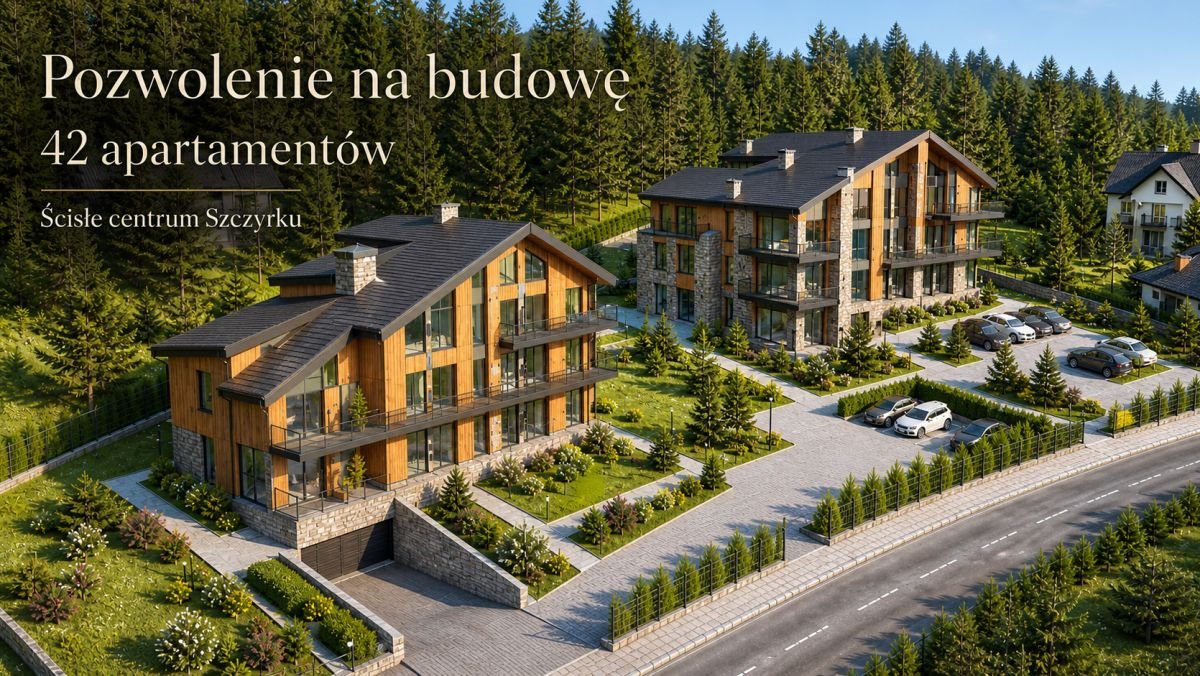 Działka inwestycyjna z pozwoleniem na budowę w centrum Szczyrku Szczyrk, Myśliwska  2 811m2 Foto 1