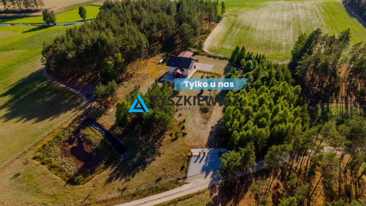 Urokliwy dom z 3 wejściami, stawem i lasem w Nierostowie Nierostowo  239m2 Foto 1