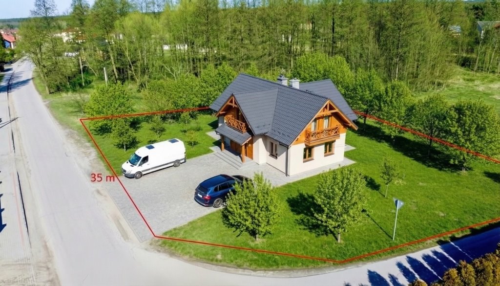 Działka pod dom z WZ, narożna, 11,32 ara, media Hucisko  1 132m2 Foto 1