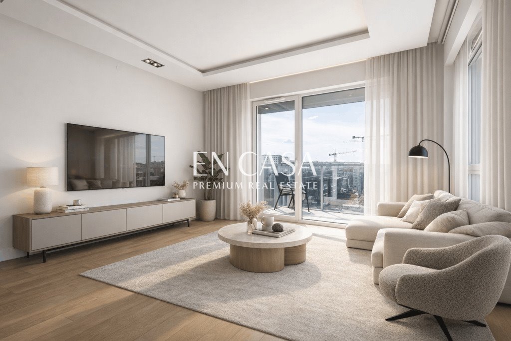 Przestronne 4-pokojowe mieszkanie z 2 balkonami i jasnym układem Warszawa, Mokotów, Postępu  81m2 Foto 1