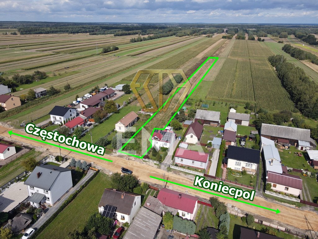 Działka pod dom i działalność przy głównej drodze - polecam Stary Koniecpol, Częstochowska  4 988m2 Foto 1