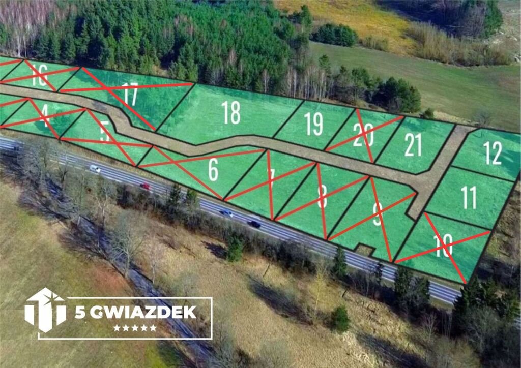 Działka 1032 m² pod dom (las, Turowo, 80 tys. zł) Szczecinek  1 032m2 Foto 1