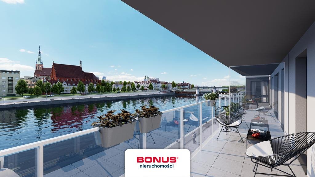 Do sprzedania nowoczesne 3-pokojowe mieszkanie z widokiem na Odrę Szczecin, Łasztownia, Celna  63m2 Foto 1