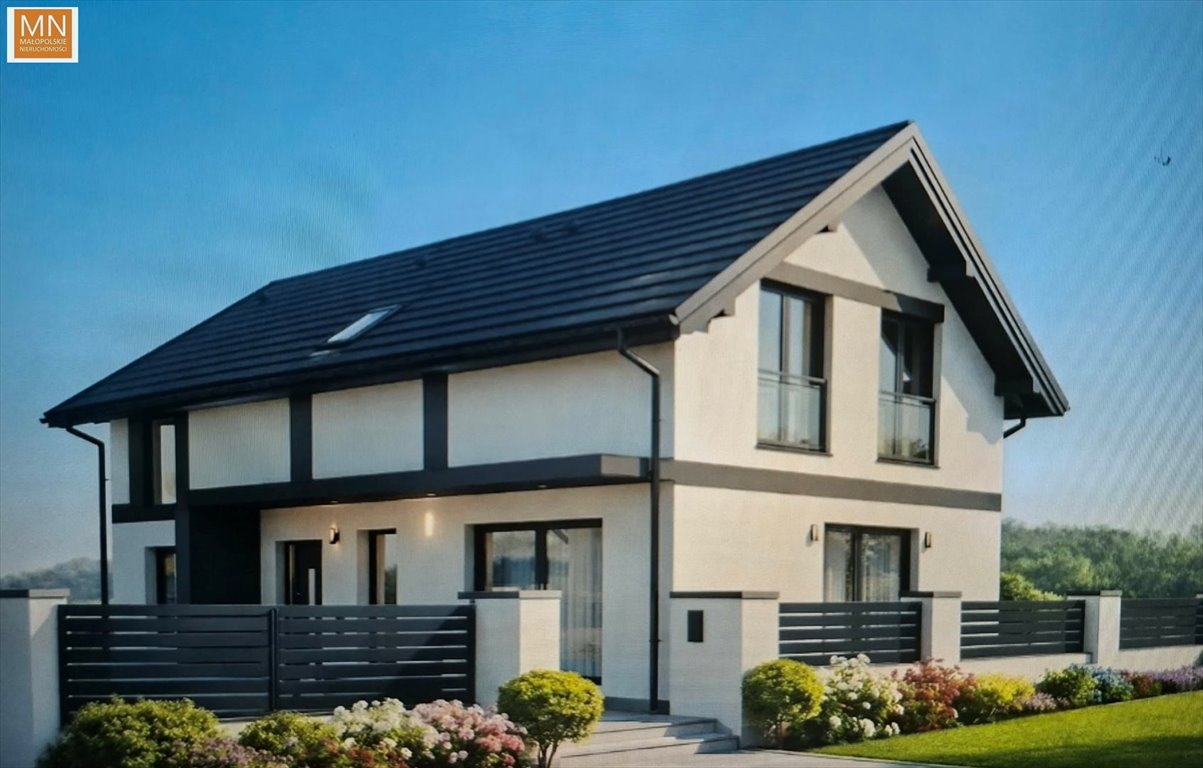 Dom 150 m² z garażem w stanie surowym otwartym Proszowice  150m2 Foto 1
