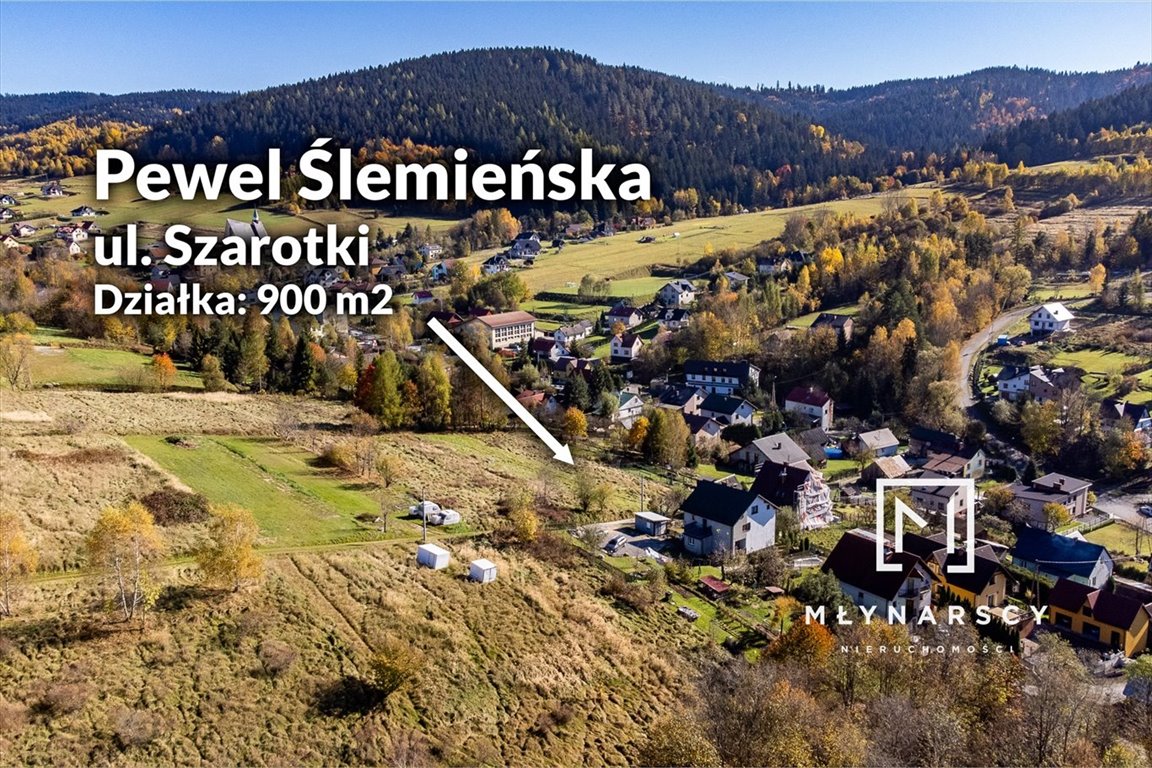 Działka budowlana na sprzedaż Pewel Ślemieńska  900m2 Foto 7