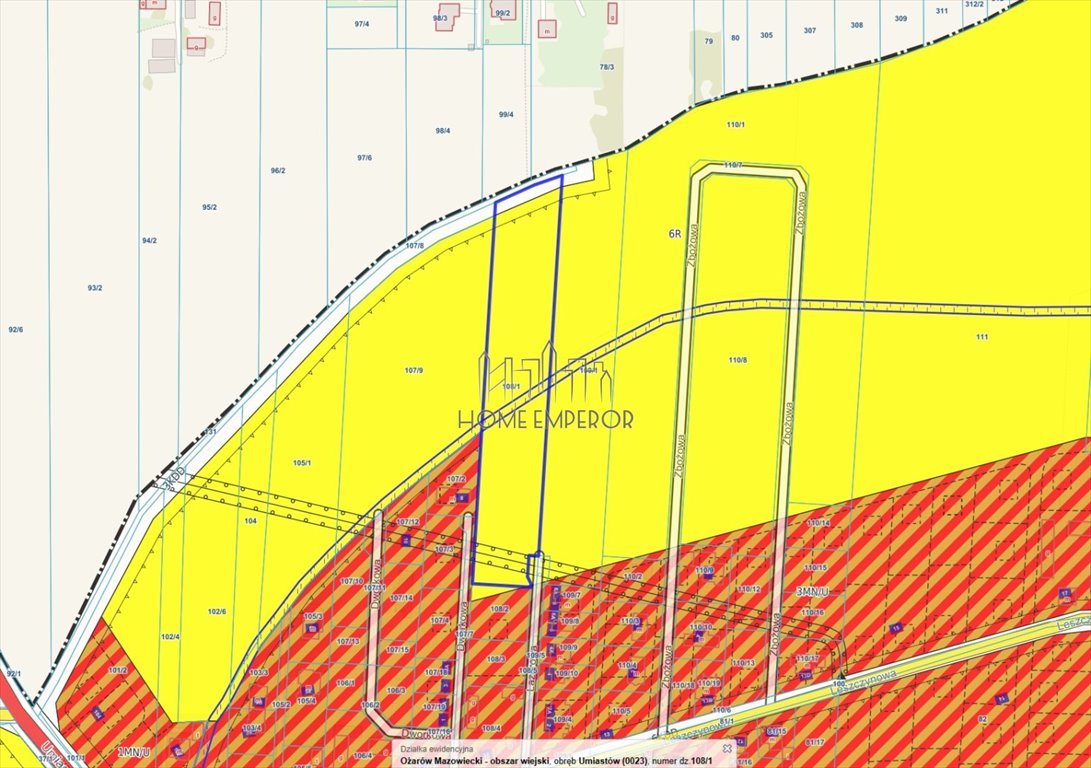 Działka 8 663 m² - tereny rolnicze z zabudową zagrodową Umiastów, Lazurowa  8 663m2 Foto 1