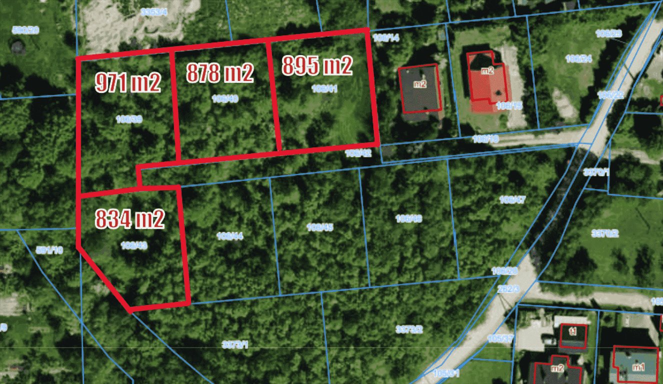 Działka budowlana 823 m² w Wapienicy – cisza i prywatność Bielsko-Biała, Wapienica, Zagajnik  834m2 Foto 1