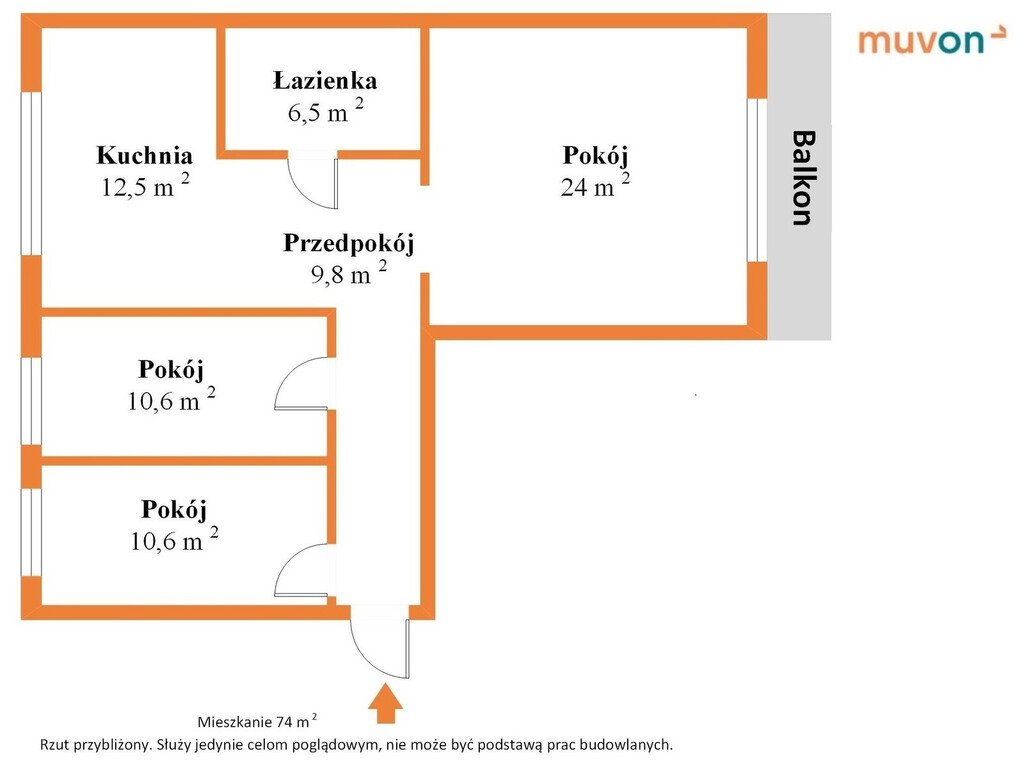 Mieszkanie trzypokojowe na sprzedaż Poznań, Jugosłowiańska  74m2 Foto 12