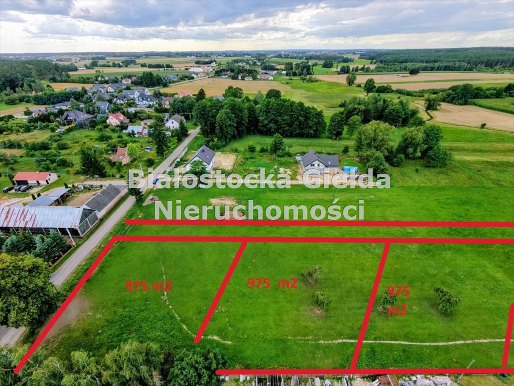 Działki budowlane 975 m², szybki dojazd do Białegostoku polecam Sienkiewicze  975m2 Foto 1