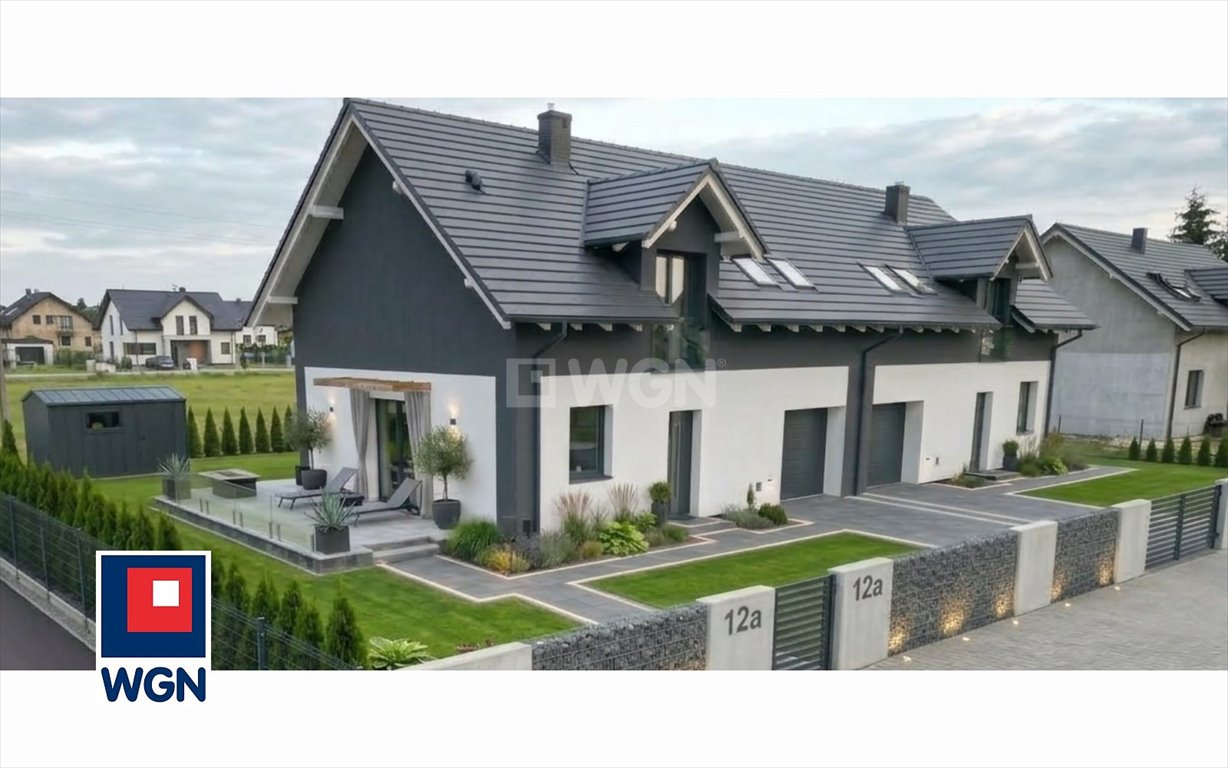 Nowoczesny dom bliźniaczy 130 m2, stan deweloperski, bez PCC Krzeczyn Wielki, Krzeczyn Wielki  130m2 Foto 1