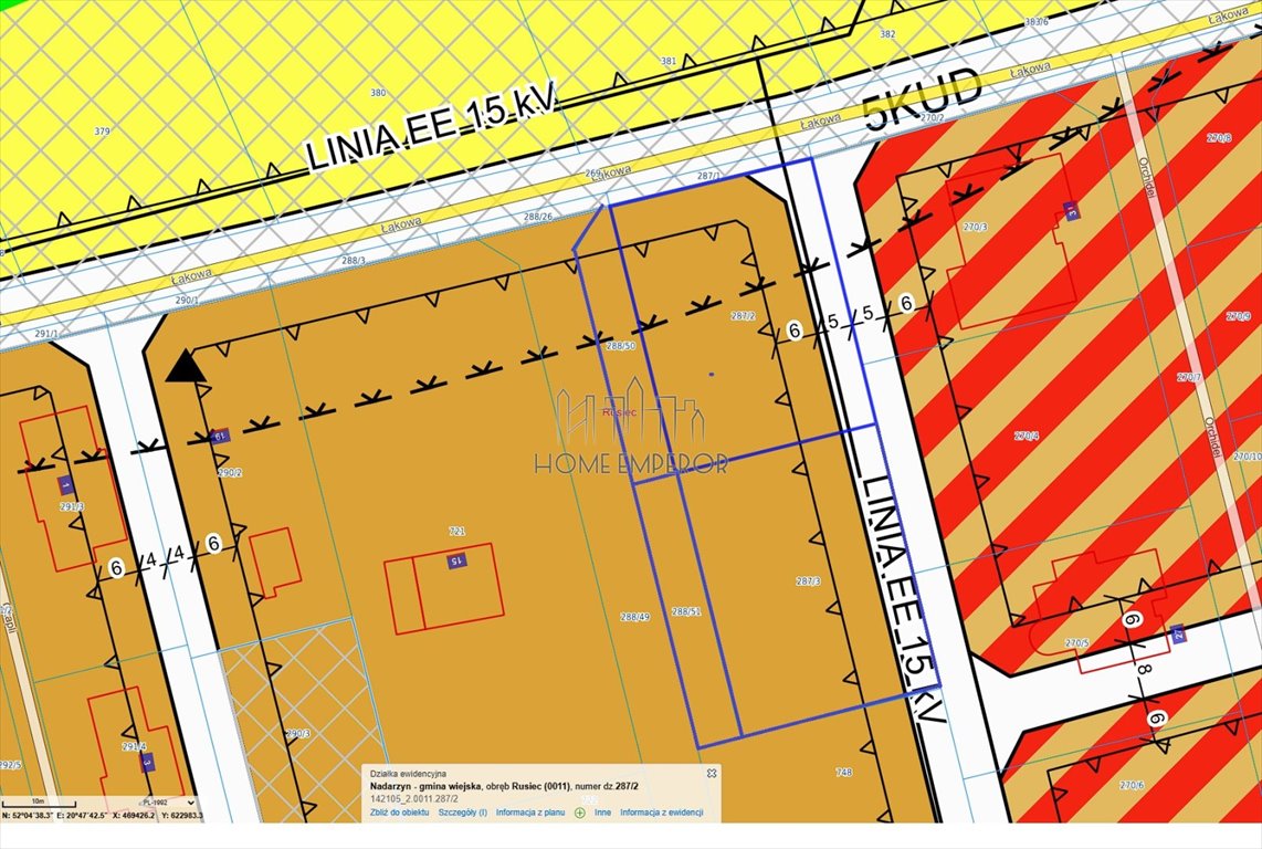 Działka budowlana na sprzedaż Rusiec, Łąkowa  1 334m2 Foto 1