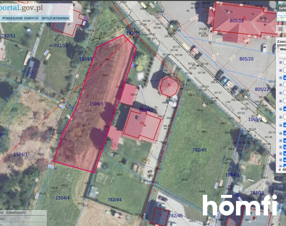 Działka budowlana w centrum Mucharza, 1045 m², media Mucharz  1 045m2 Foto 1