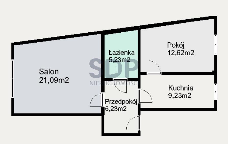Mieszkanie dwupokojowe na sprzedaż Wrocław, Śródmieście, Nadodrze, Jedności Narodowej  54m2 Foto 6