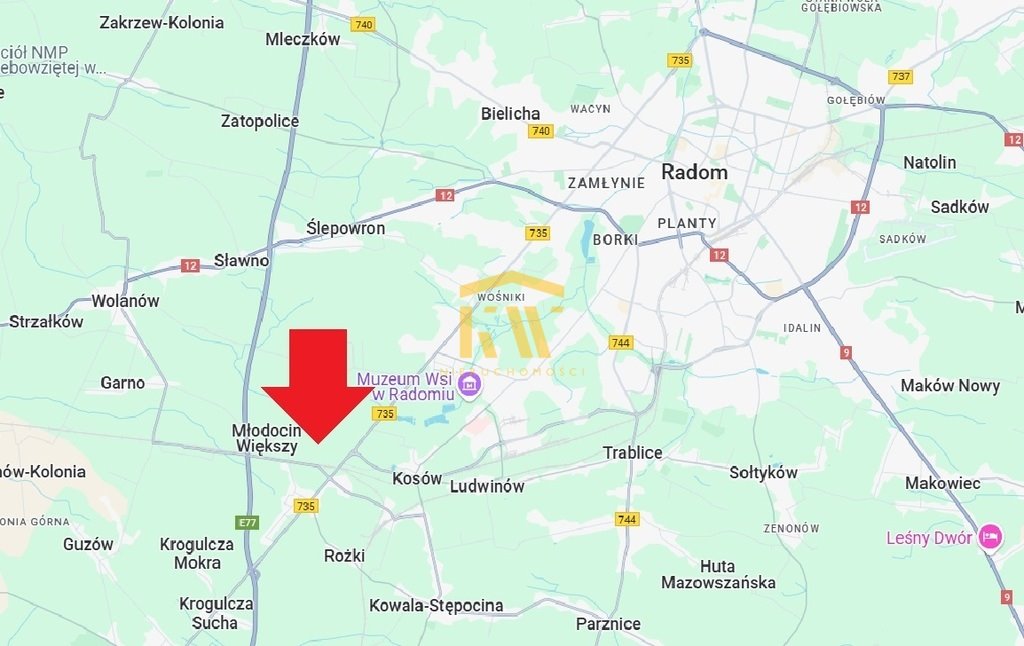 Działka 4007 m² z warunkami zabudowy i dostępem do mediów Młodocin Większy  4 007m2 Foto 1