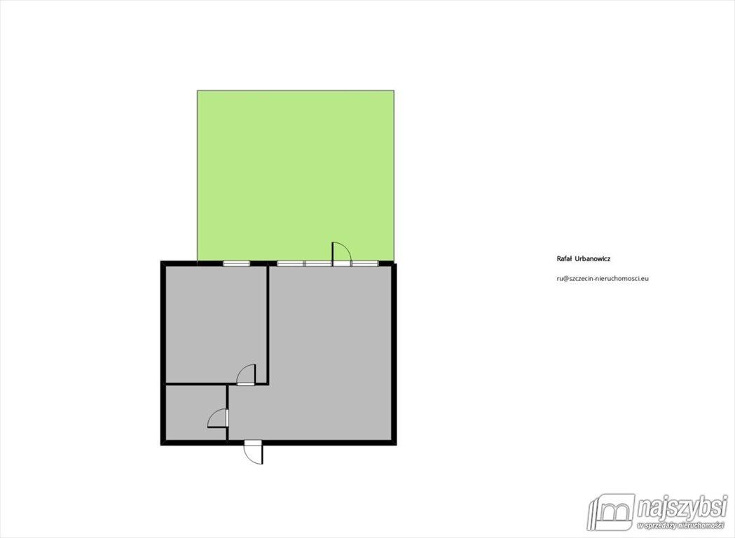 Mieszkanie dwupokojowe na wynajem Szczecin, Ostrowska  42m2 Foto 21