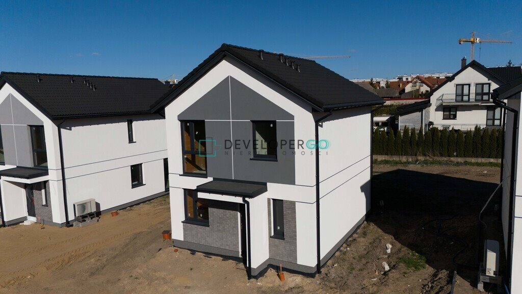 Dom jednorodzinny w stanie surowym z elewacją, 87,7 m2 Białystok, Fasty, Rolna  88m2 Foto 1